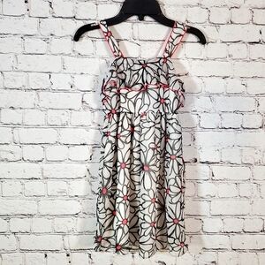 George Girls Pink Floral Sleeveless Dress Size 6X Lined Easter Church Spring